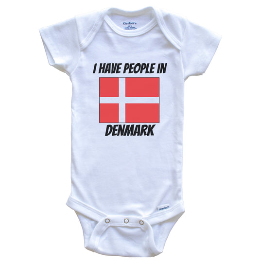 Danish Flag I Have People In Denmark Baby Bodysuit