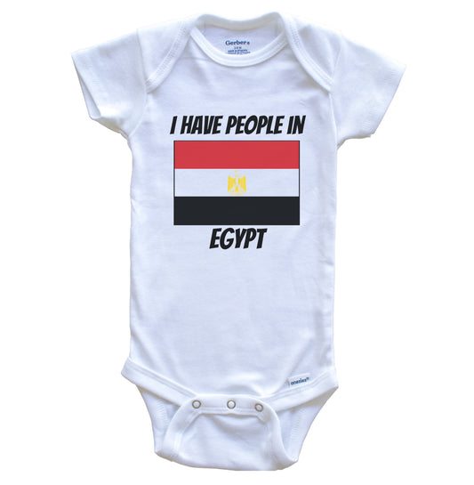 Egyptian Flag I Have People In Egypt Baby Bodysuit