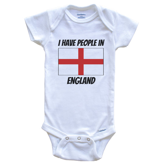 English Flag I Have People In England Baby Bodysuit