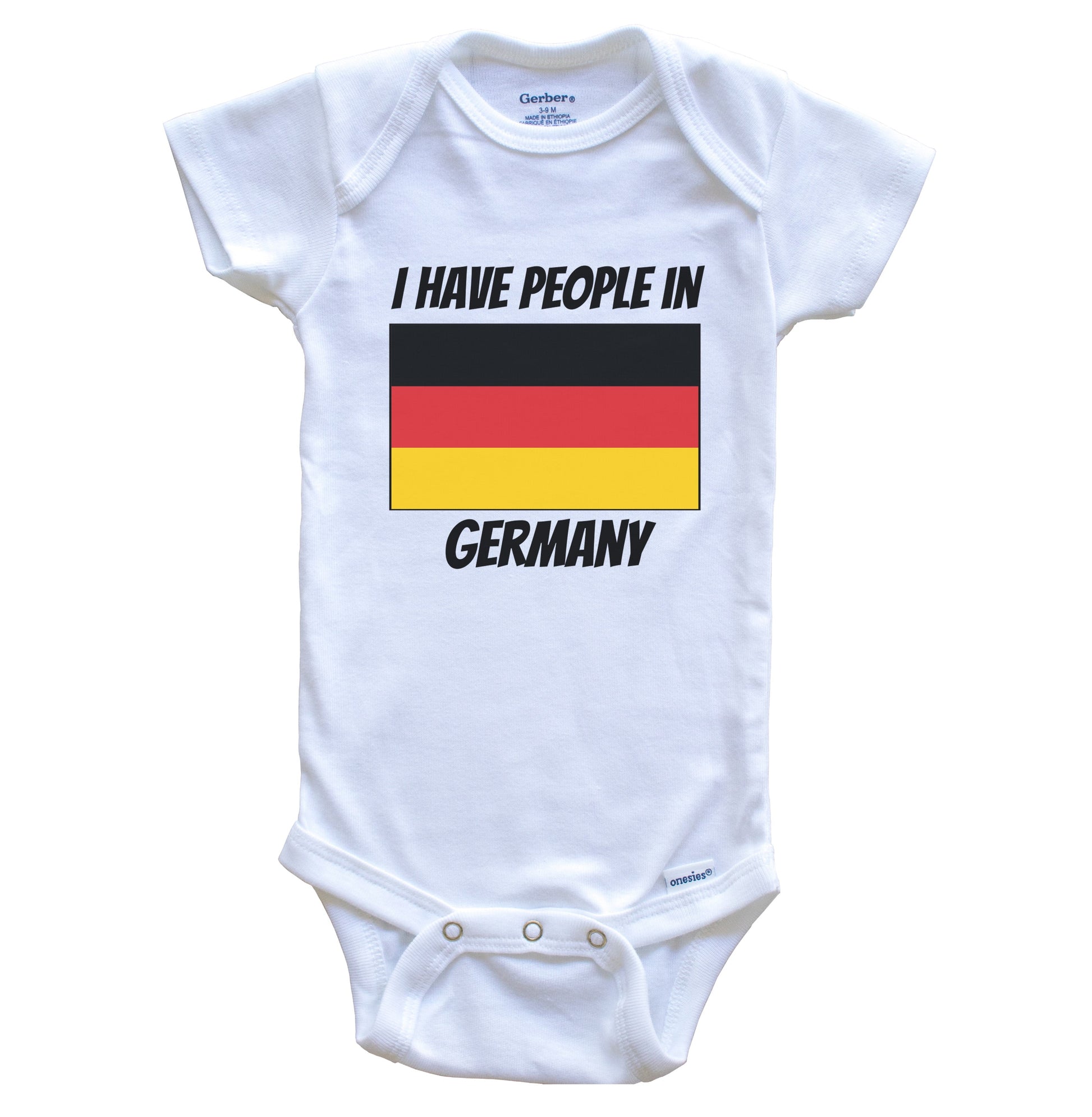 German Flag I Have People In Germany Baby Bodysuit