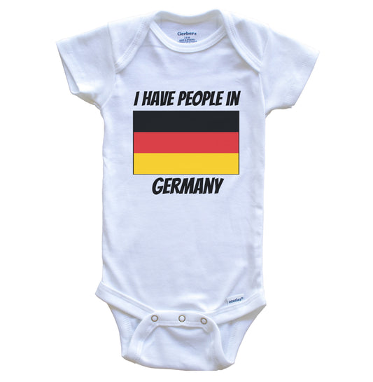 German Flag I Have People In Germany Baby Bodysuit