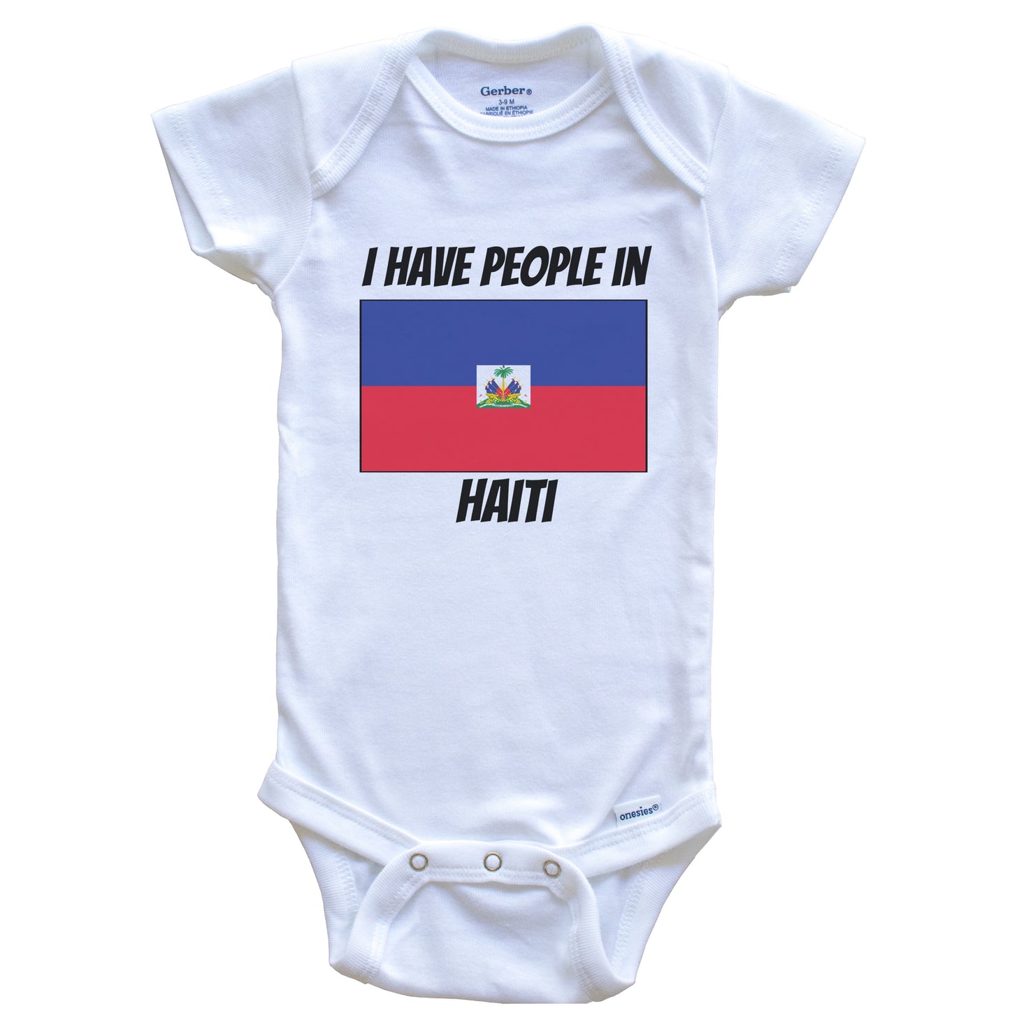 Haitian Flag I Have People In Haiti Baby Bodysuit