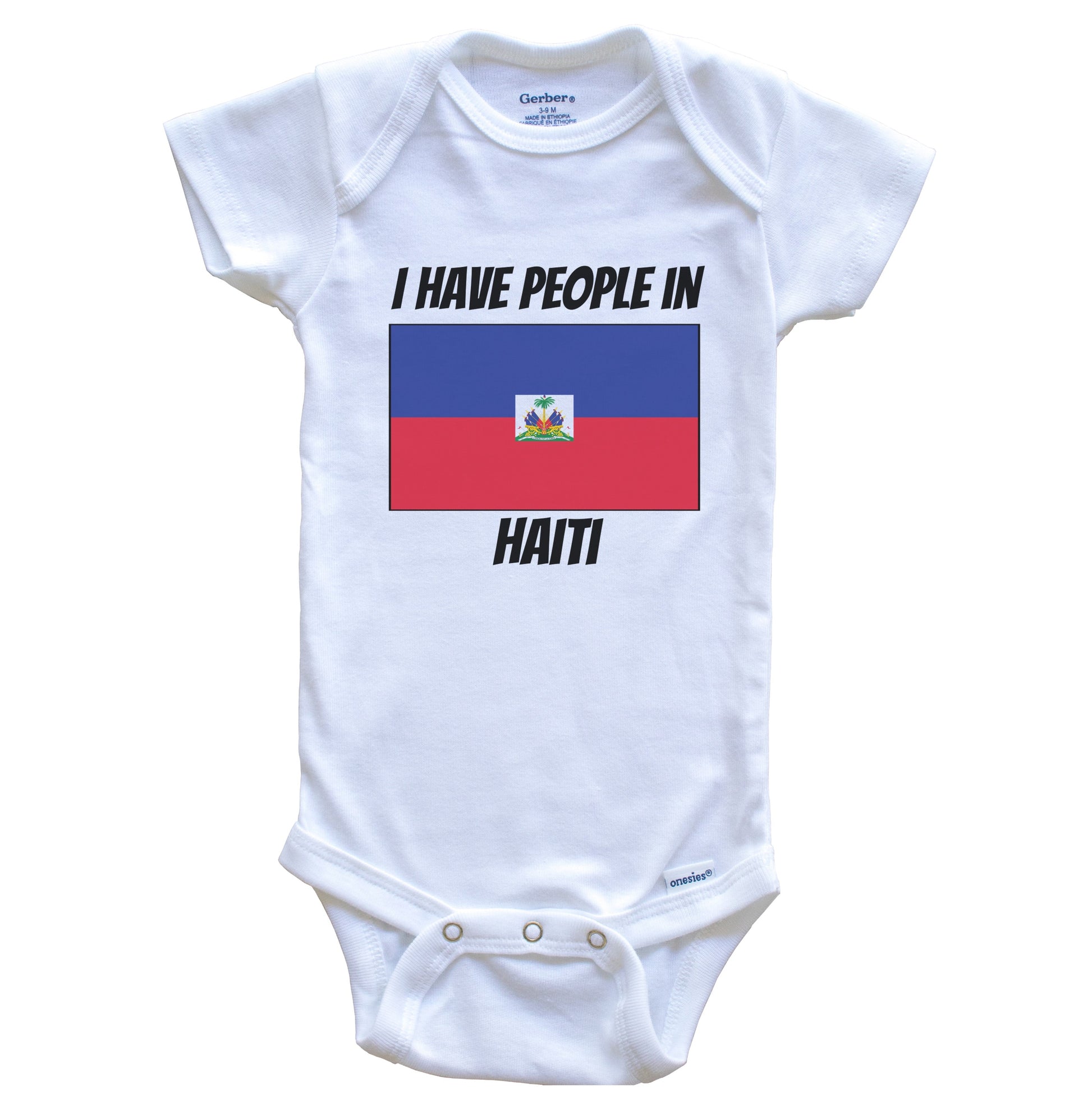 Haitian Flag I Have People In Haiti Baby Bodysuit