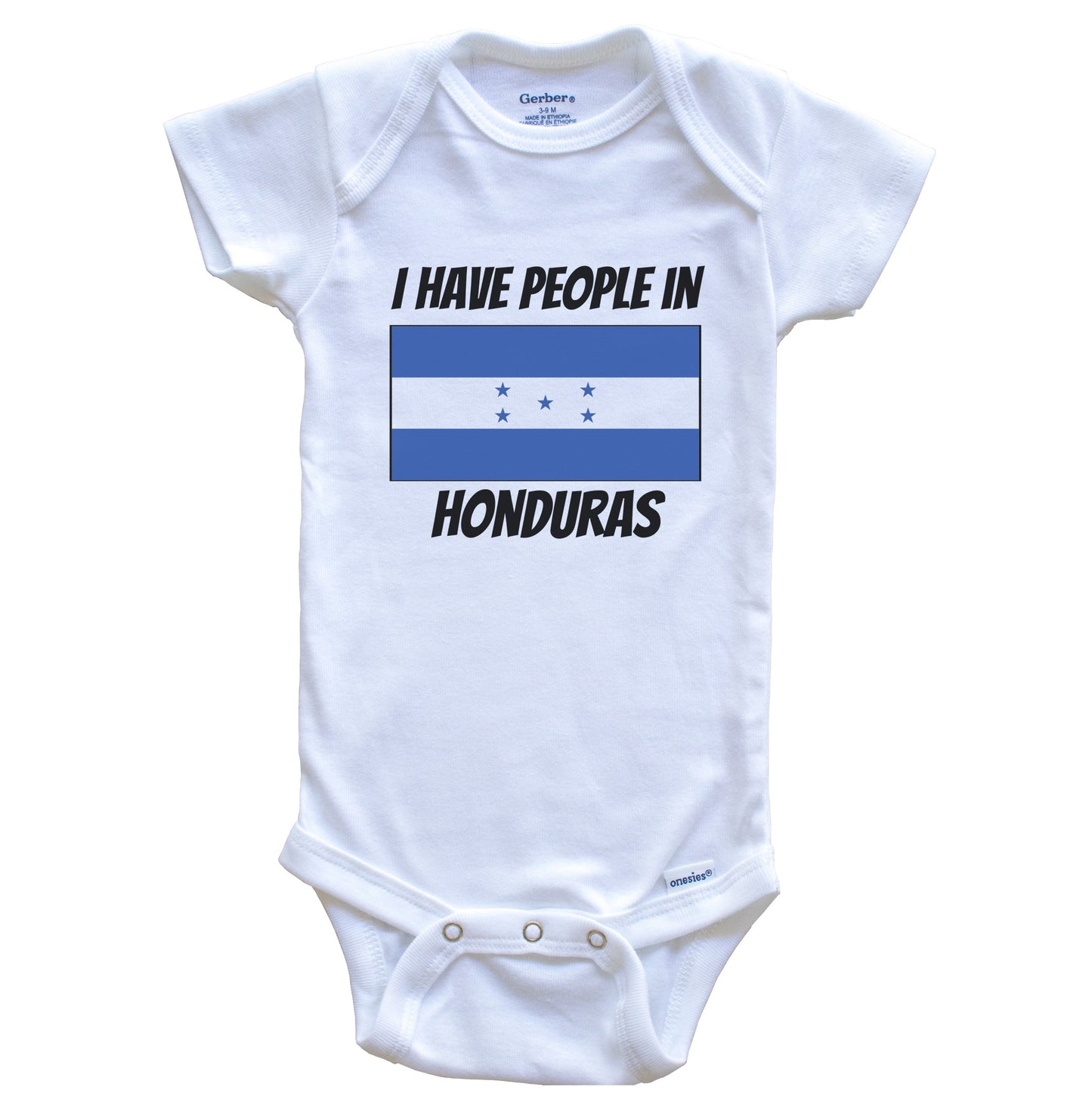 Honduran Flag I Have People In Honduras Baby Bodysuit