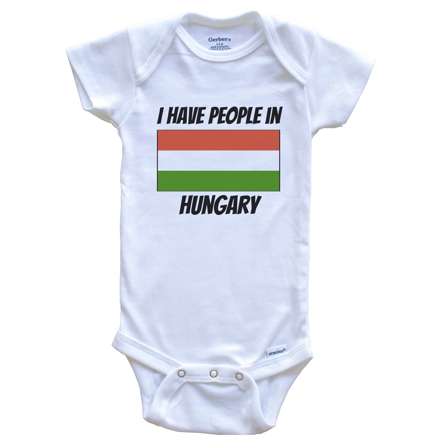 Hungarian Flag I Have People In Hungary Baby Bodysuit