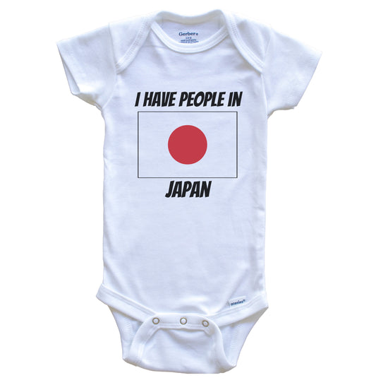 Japanese Flag I Have People In Japan Baby Bodysuit