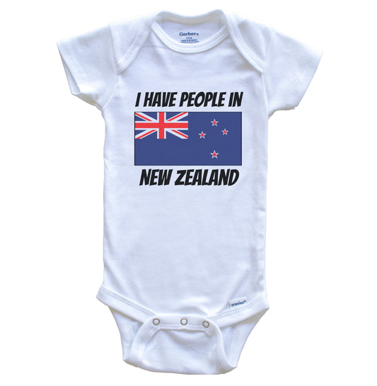 Kiwi Flag I Have People In New Zealand Baby Bodysuit