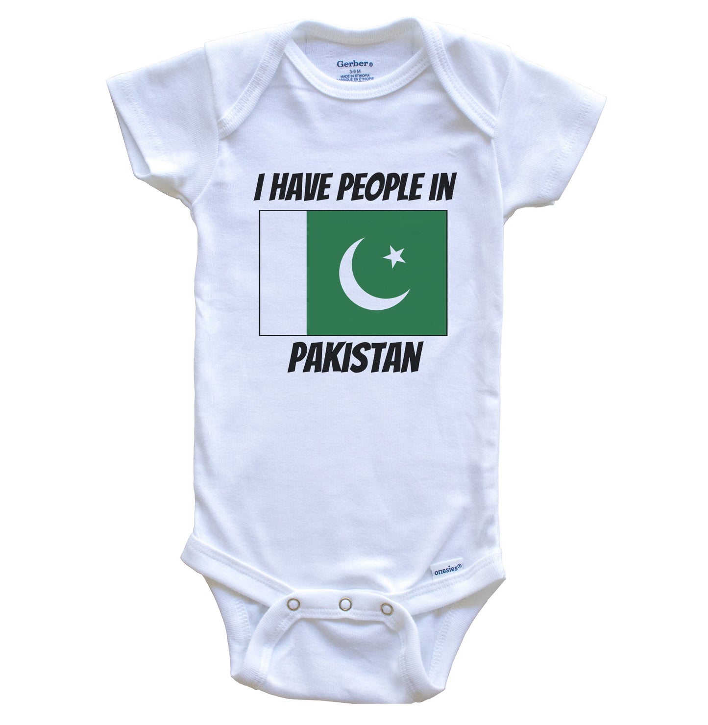 Pakistani Flag I Have People In Pakistan Baby Bodysuit