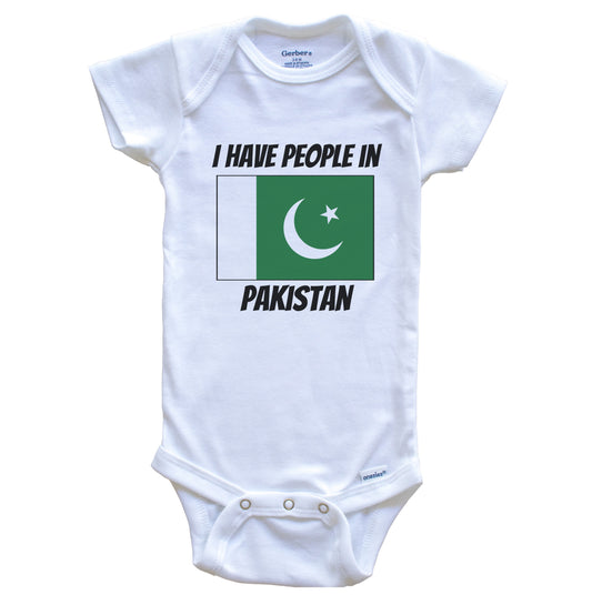 Pakistani Flag I Have People In Pakistan Baby Bodysuit
