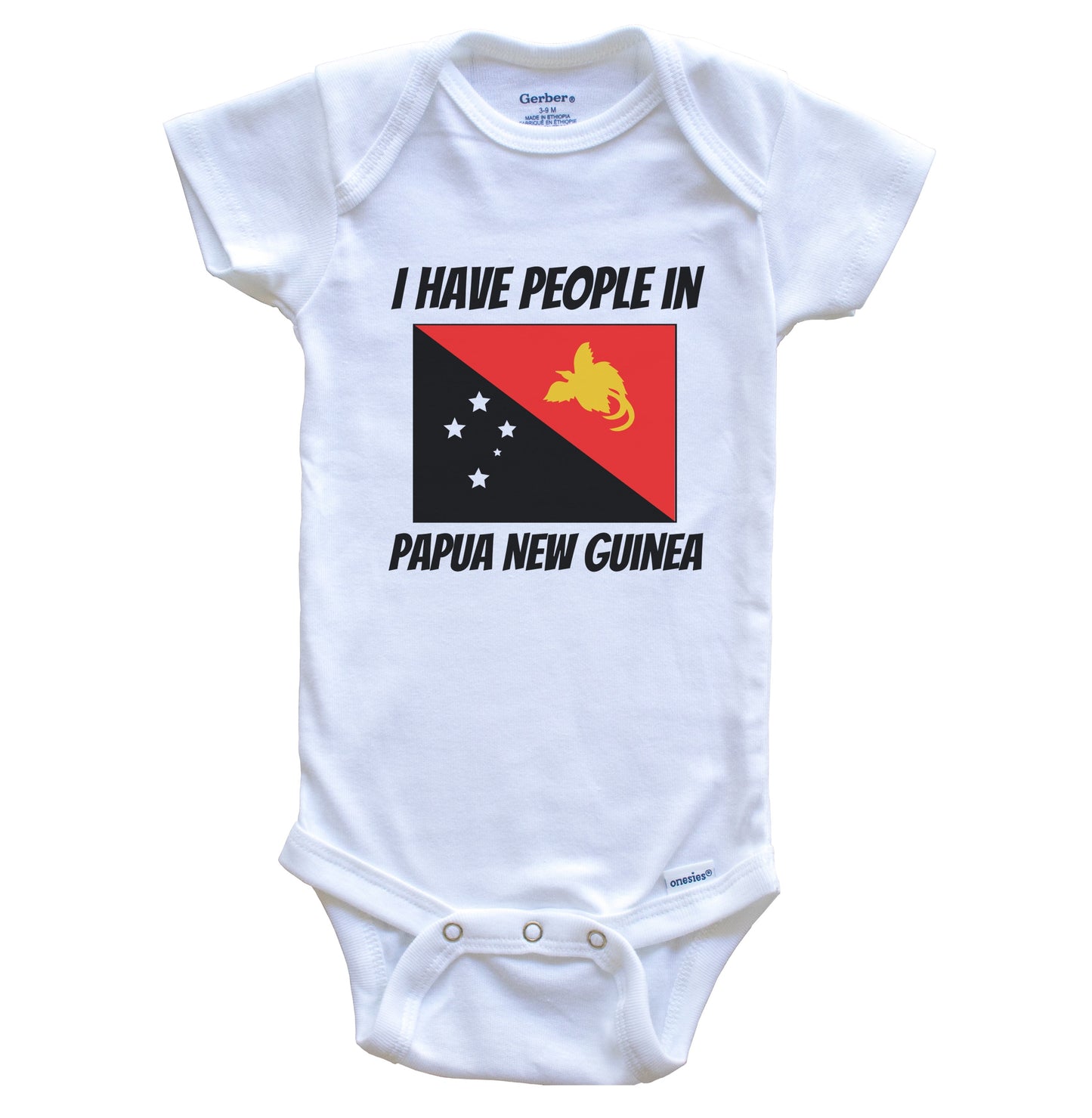 Papuan Flag I Have People In Papua New Guinea Baby Bodysuit