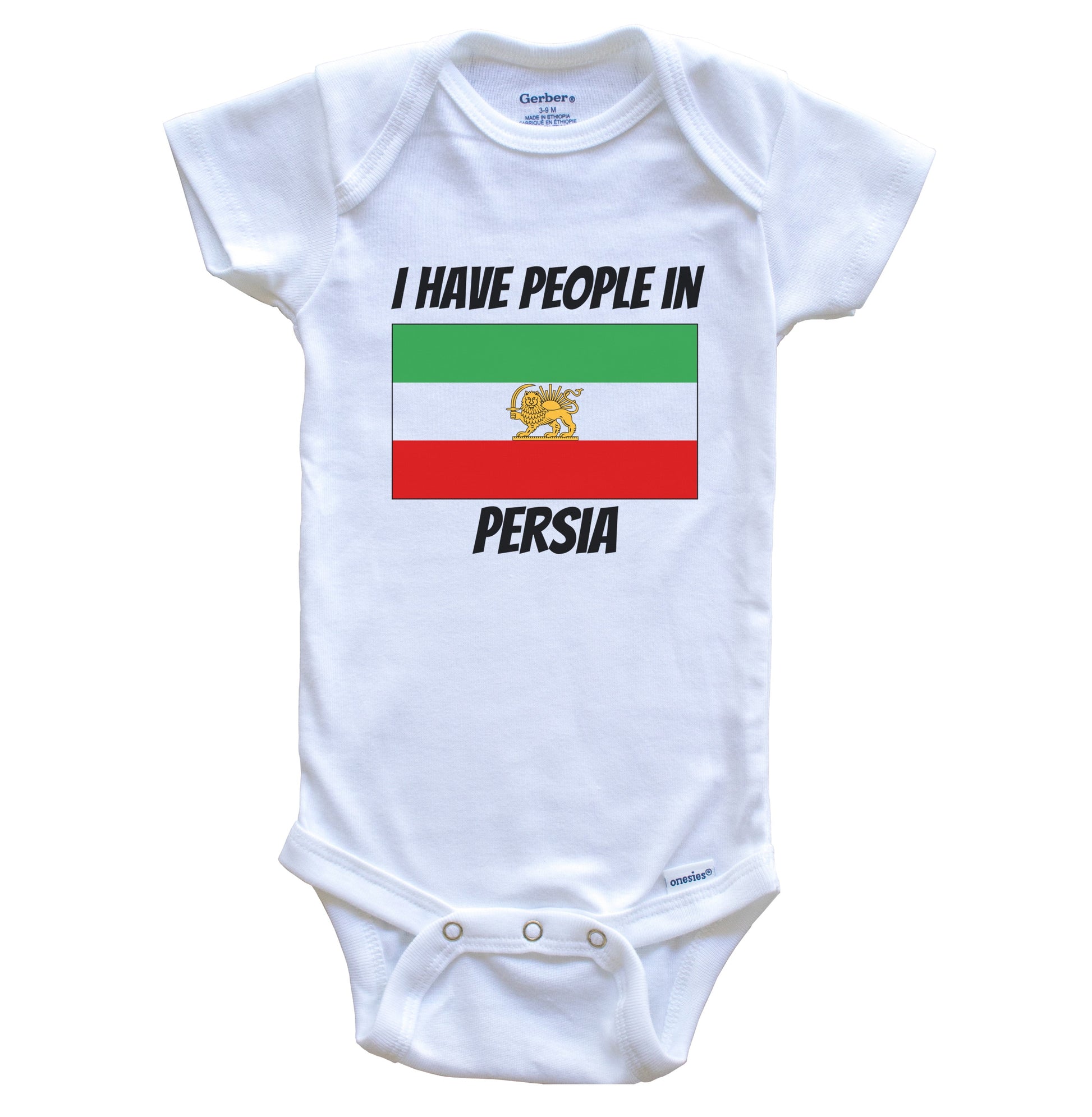 Persian Flag I Have People In Persia Baby Bodysuit