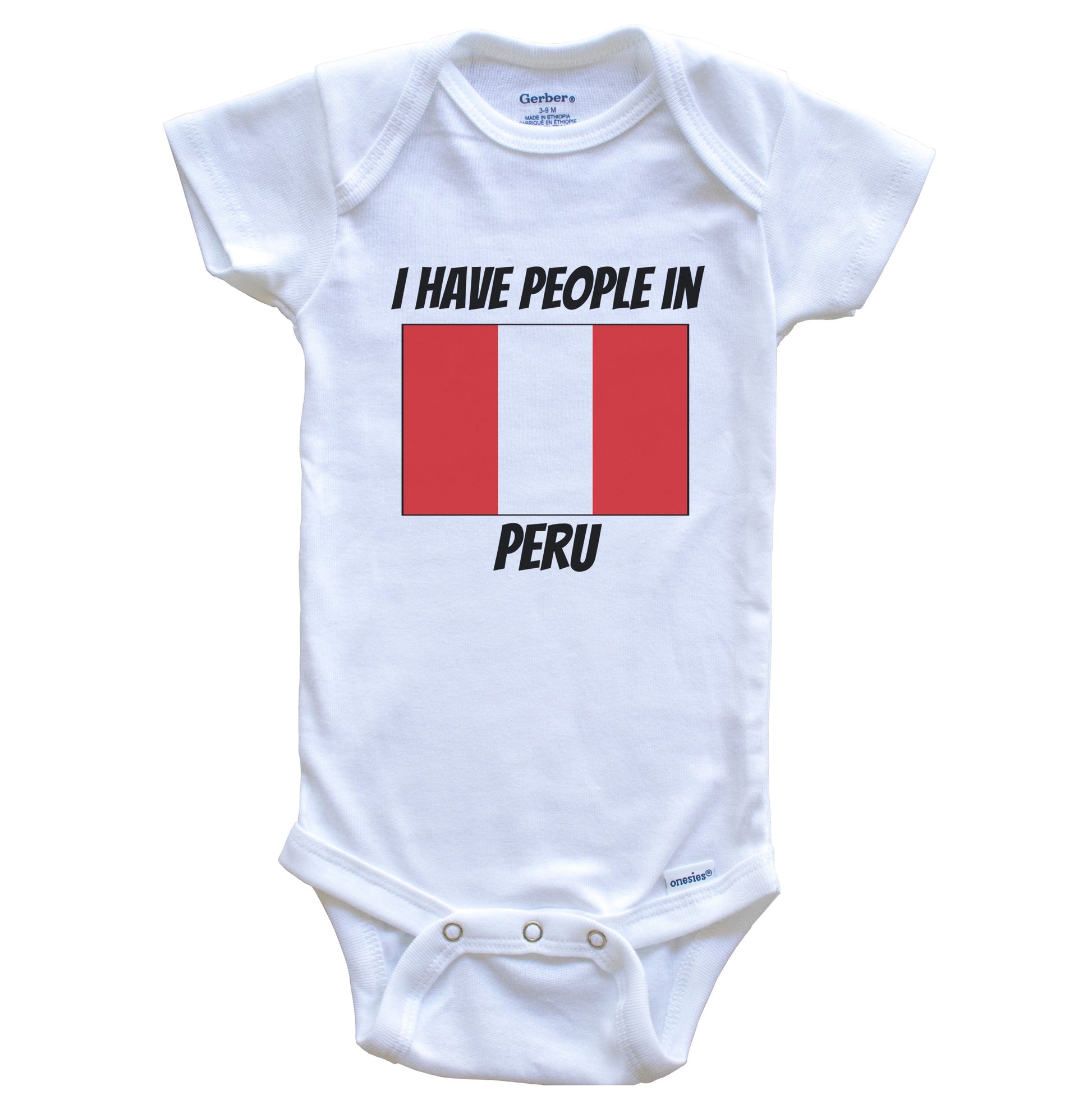 Peruvian Flag I Have People In Peru Baby Bodysuit