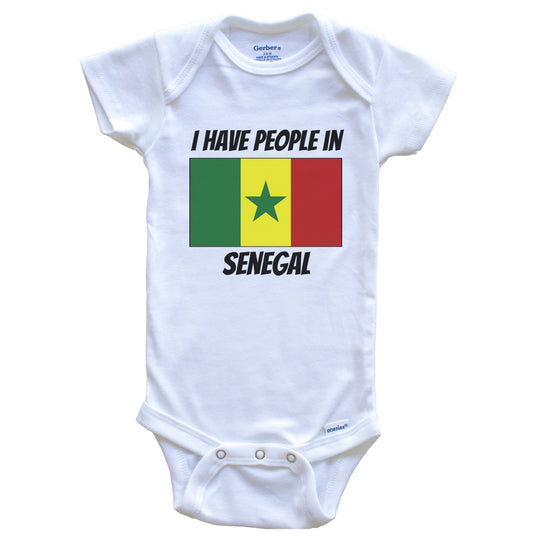 Senegalese Flag I Have People In Senegal Baby Bodysuit