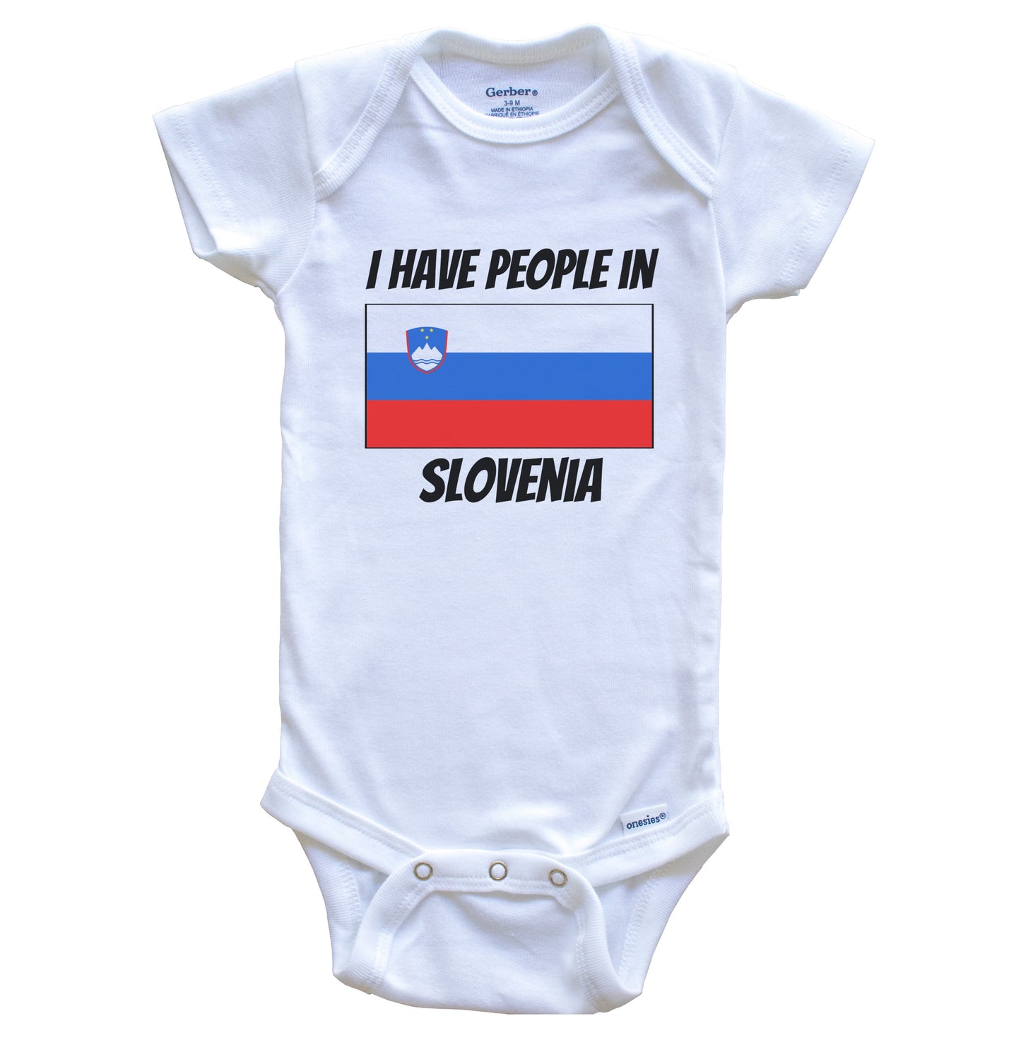 Slovenian Flag I Have People In Slovenia Baby Bodysuit