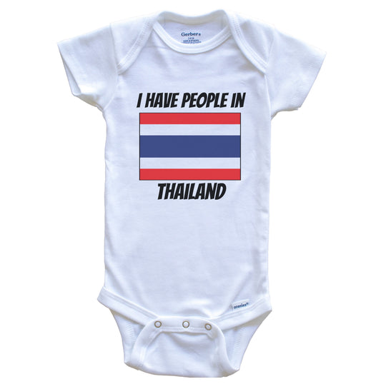 Thai Flag I Have People In Thailand Baby Bodysuit