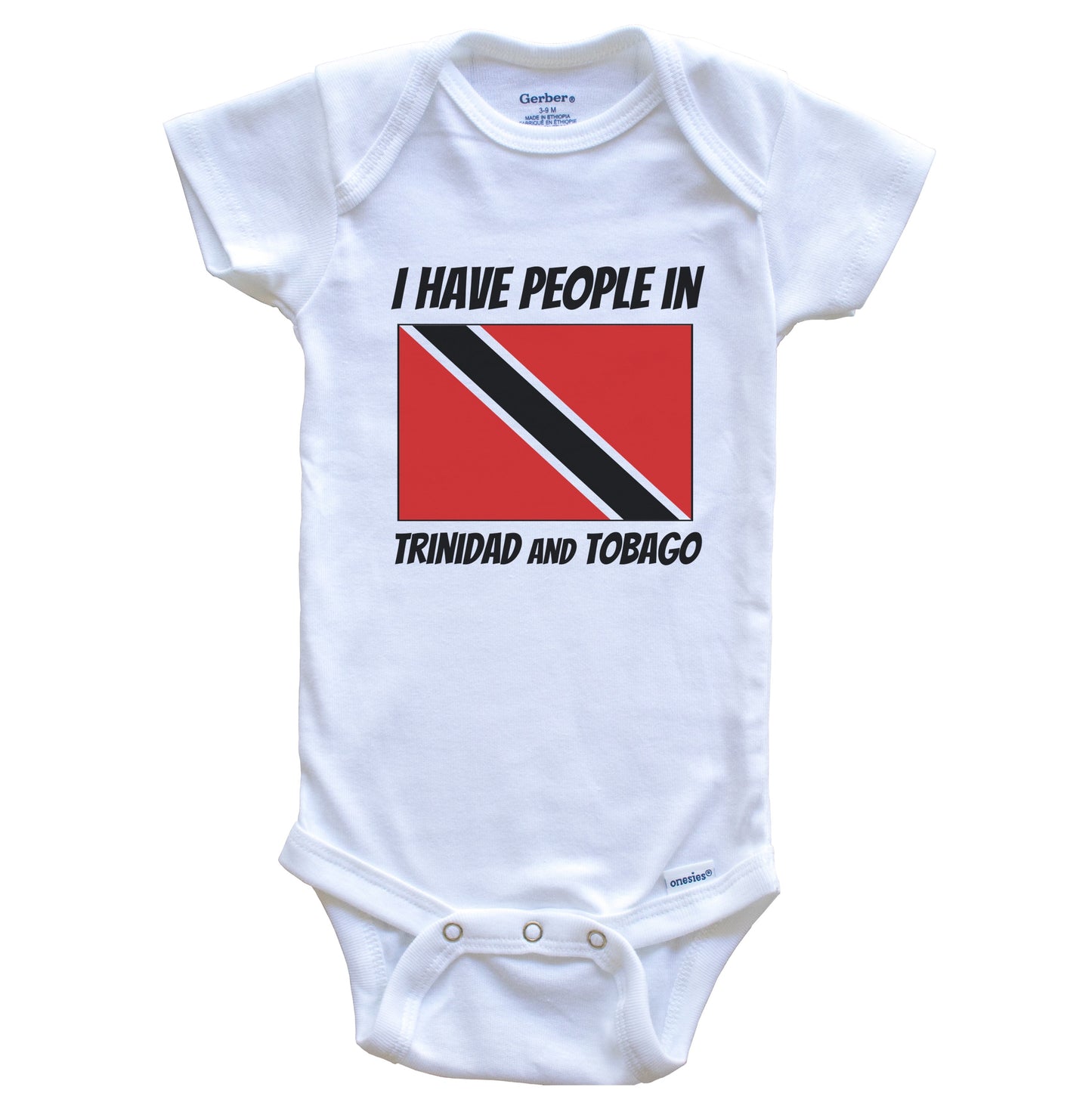 Trinidadian Flag I Have People In Trinidad and Tobago Baby Bodysuit