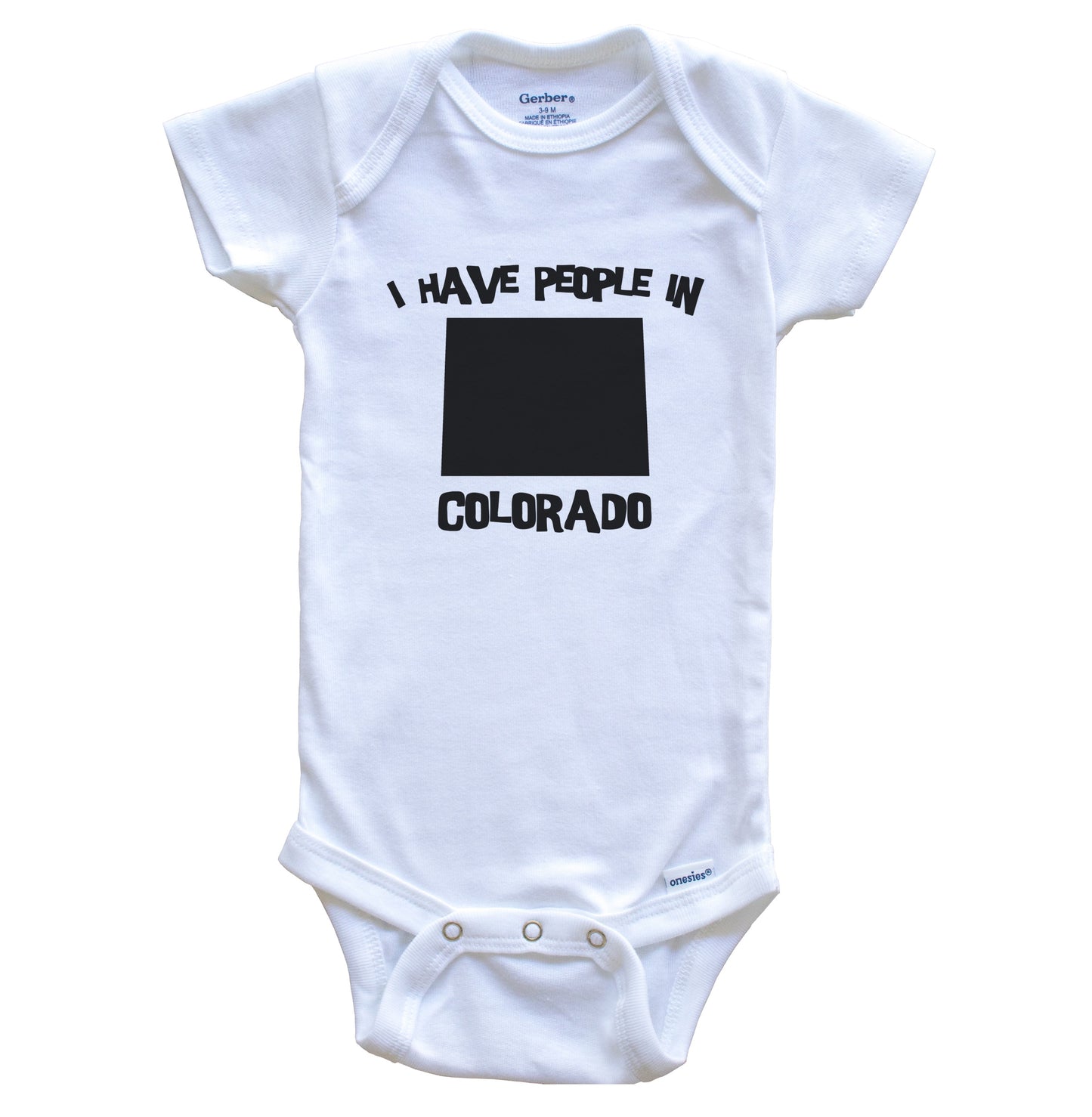 State Silhouette I Have People In Colorado Baby Bodysuit
