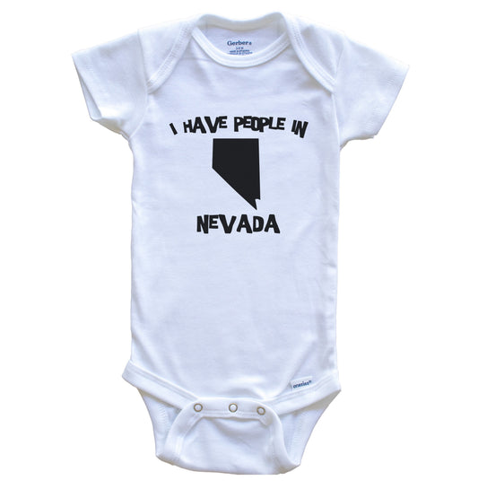 State Silhouette I Have People In Nevada Baby Bodysuit