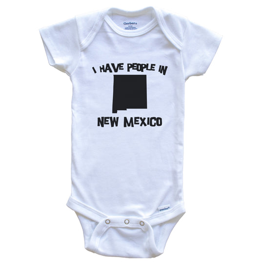 State Silhouette I Have People In New Mexico Baby Bodysuit