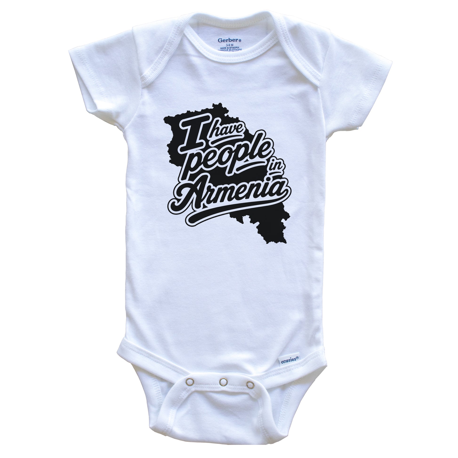 I Have People In Armenia Country Silhouette Baby Bodysuit