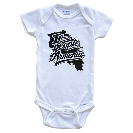 I Have People In Armenia Country Silhouette Baby Bodysuit