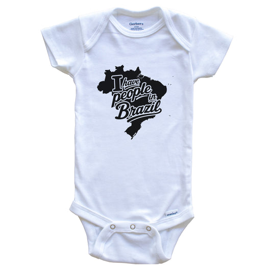 I Have People In Brazil Country Silhouette Baby Bodysuit