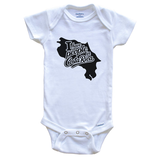 I Have People In Costa Rica Country Silhouette Baby Bodysuit
