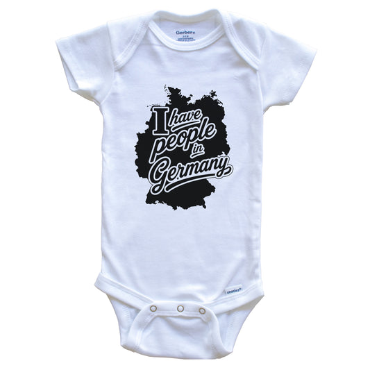 I Have People In Germany Country Silhouette Baby Bodysuit