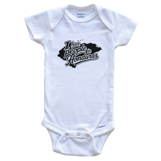 I Have People In Honduras Country Silhouette Baby Bodysuit