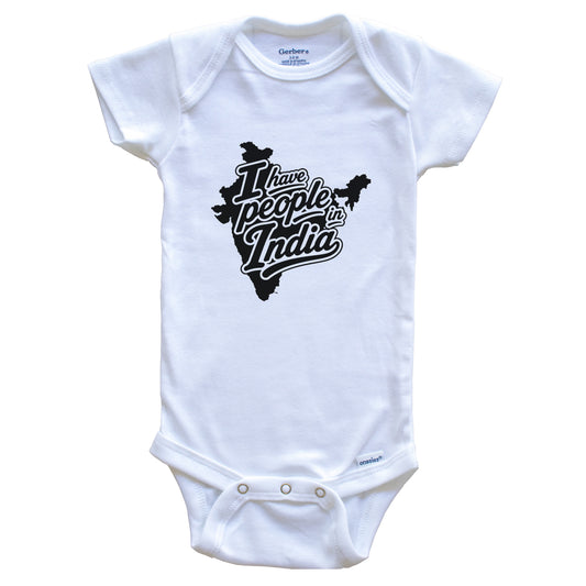 I Have People In India Country Silhouette Baby Bodysuit