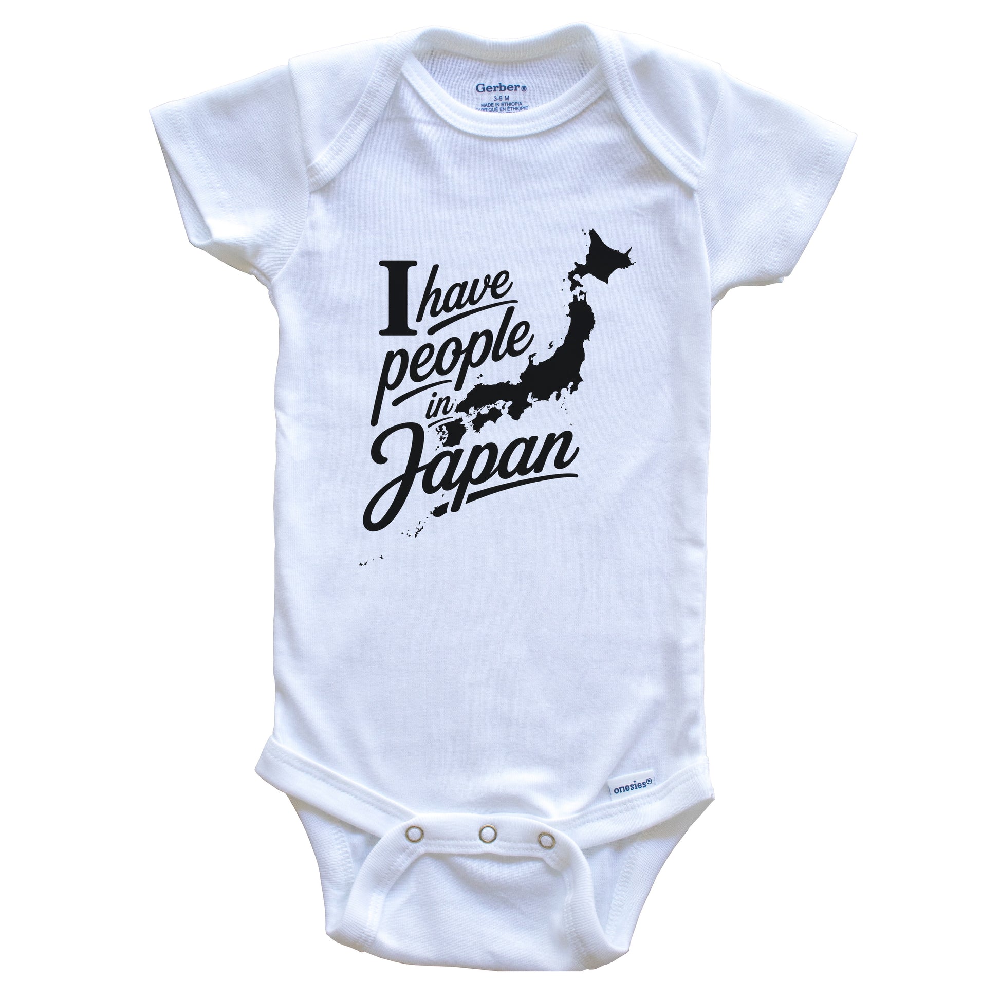 I Have People In Japan Country Silhouette Baby Bodysuit