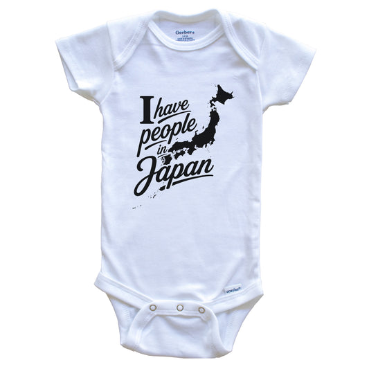 I Have People In Japan Country Silhouette Baby Bodysuit