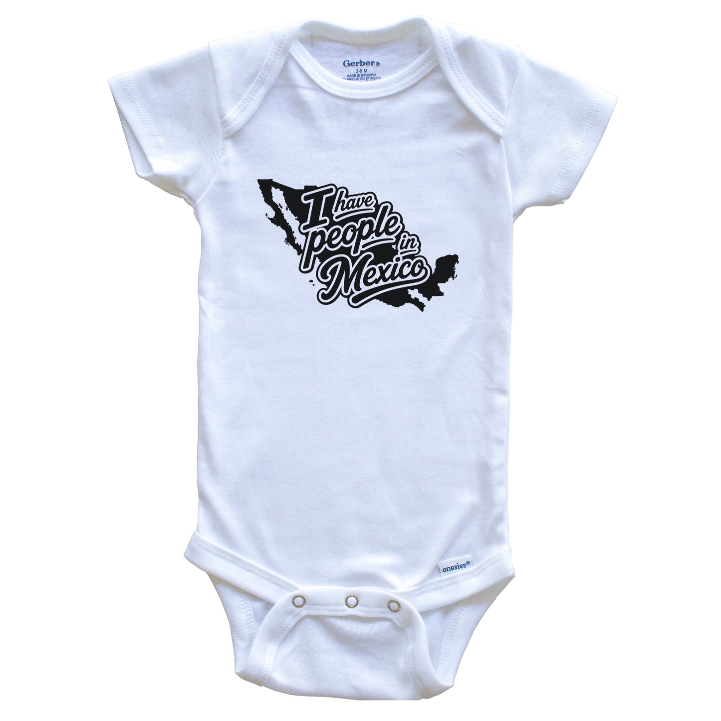 I Have People In Mexico Country Silhouette Baby Bodysuit