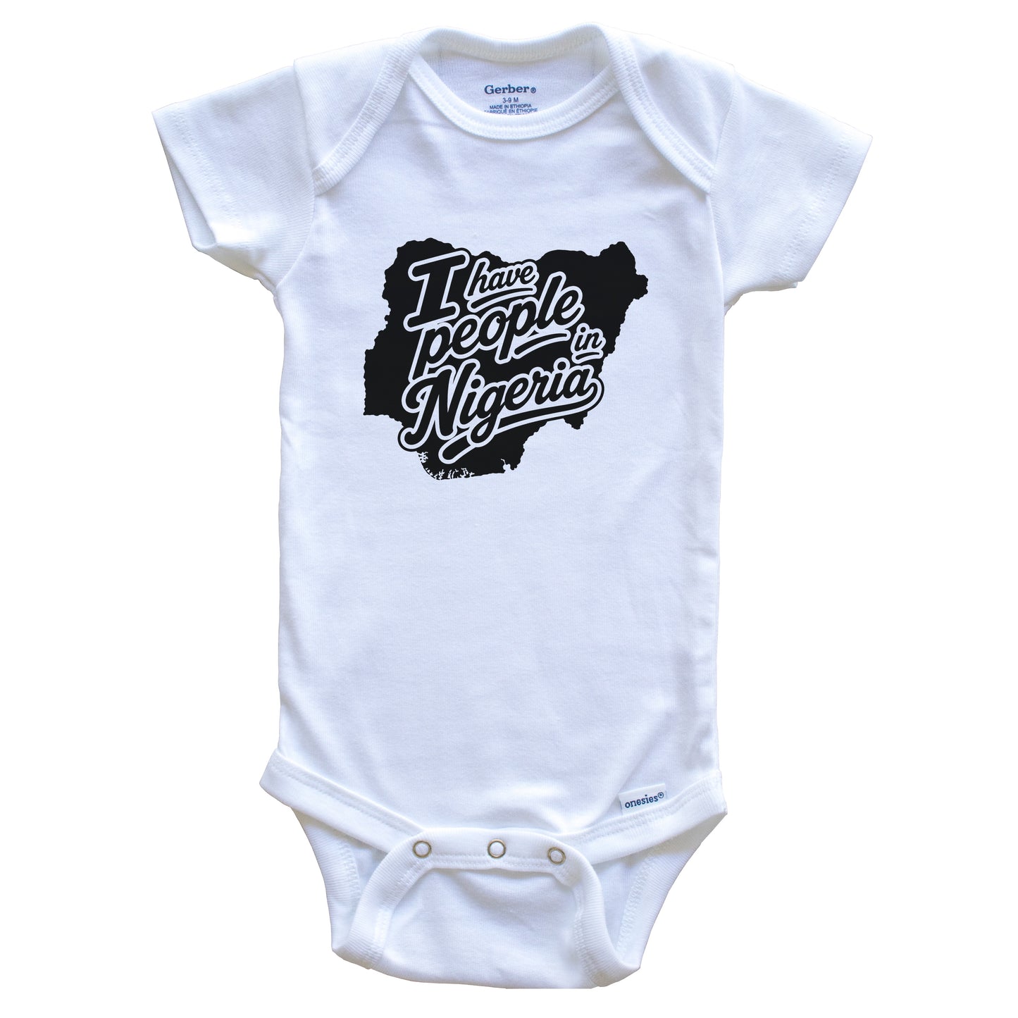 I Have People In Nigeria Country Silhouette Baby Bodysuit