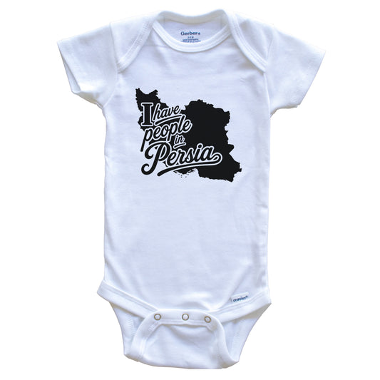 I Have People In Persia Country Silhouette Baby Bodysuit