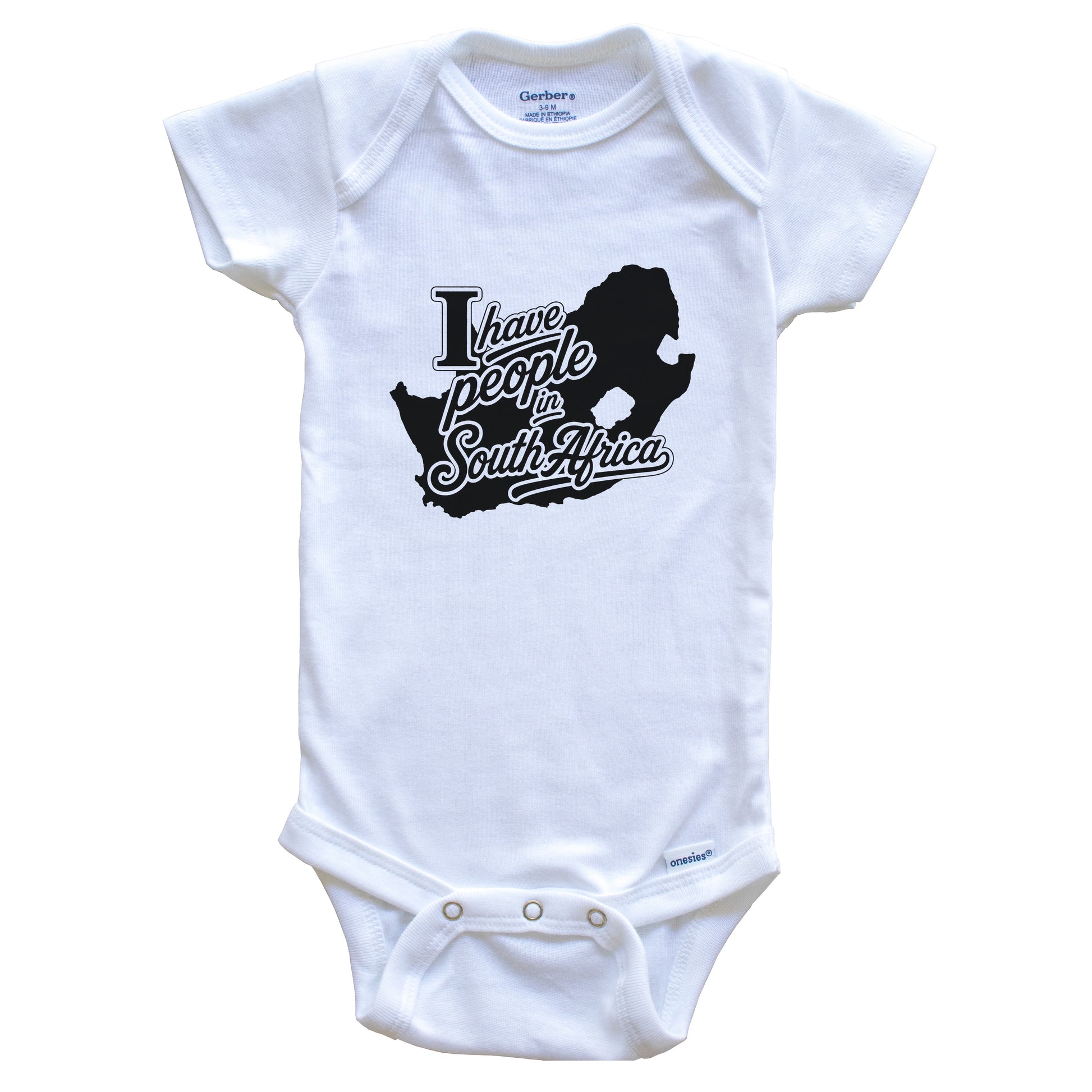 I Have People In South Africa Country Silhouette Baby Bodysuit