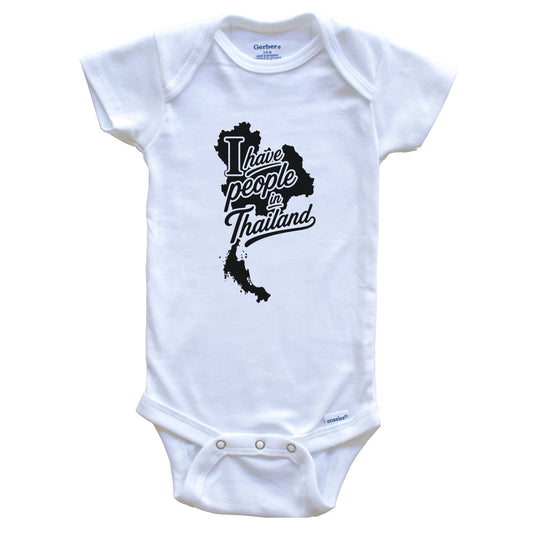 I Have People In Thailand Country Silhouette Baby Bodysuit