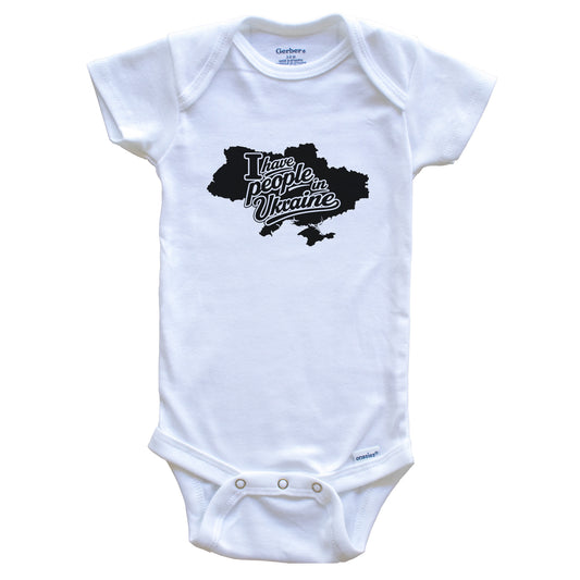 I Have People In Ukraine Country Silhouette Baby Bodysuit