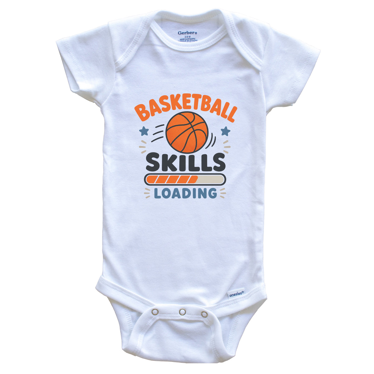 Basketball Skills Loading Funny Sports Humor Baby Bodysuit