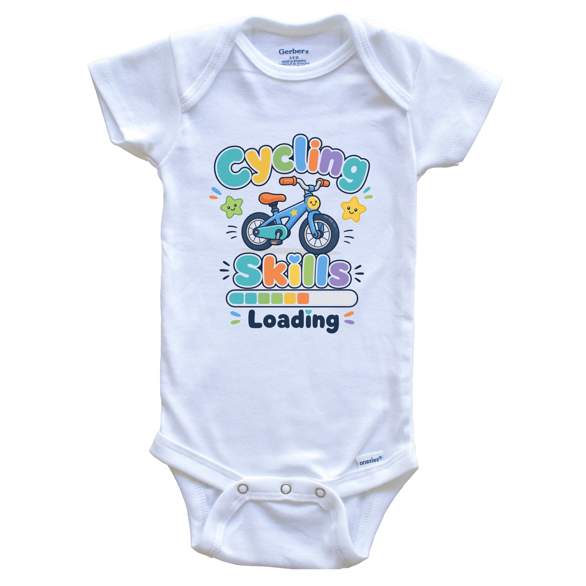 Cycling Skills Loading Funny Sports Humor Baby Bodysuit