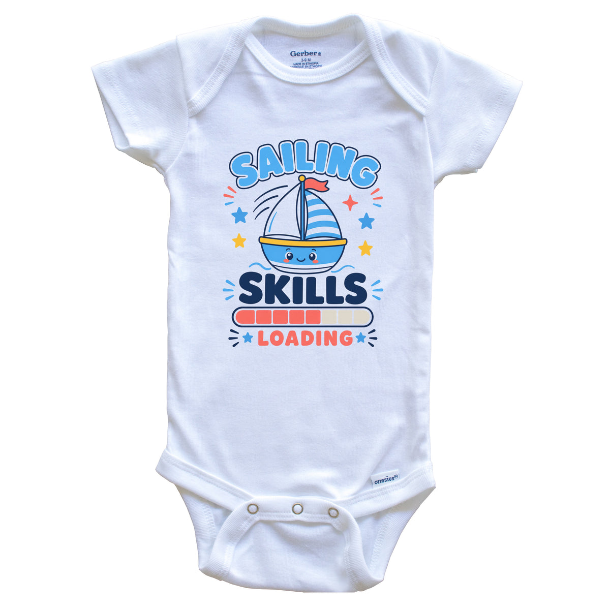 Sailing Skills Loading Funny Sailing Humor Baby Bodysuit