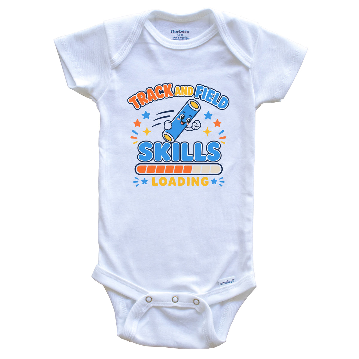 Track and Field Skills Loading Funny Sports Humor Baby Bodysuit