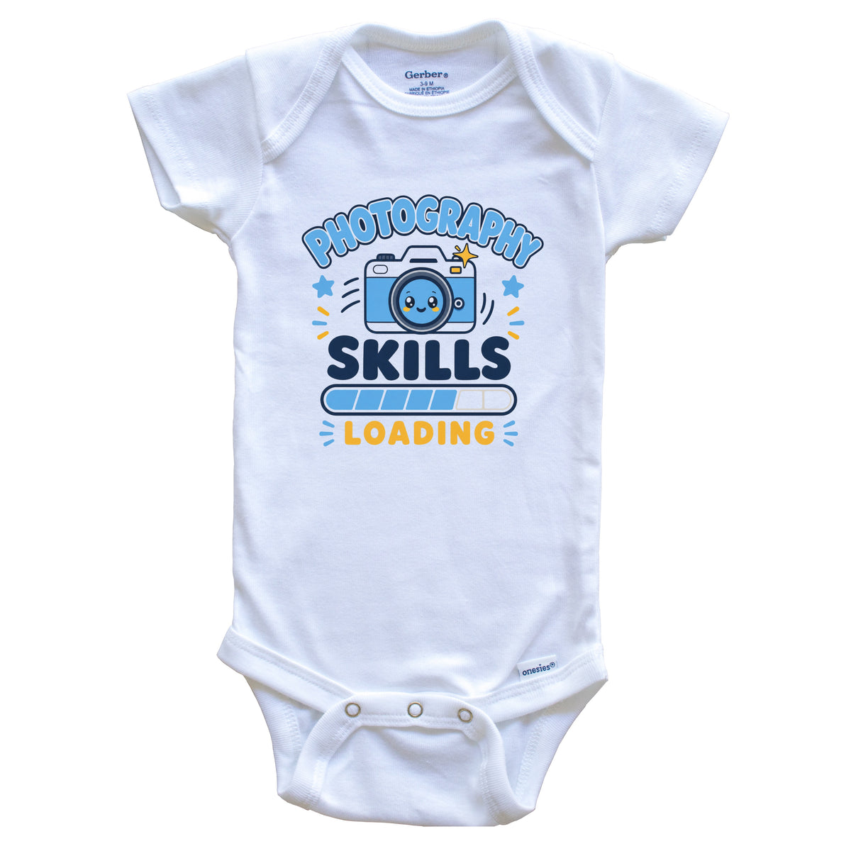 Photography Skills Loading Funny Photographer Humor Baby Bodysuit