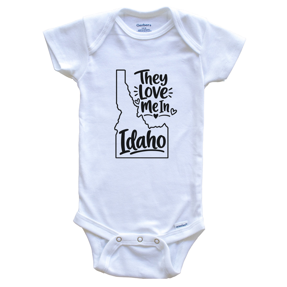 They Love Me In Idaho Funny Baby Bodysuit