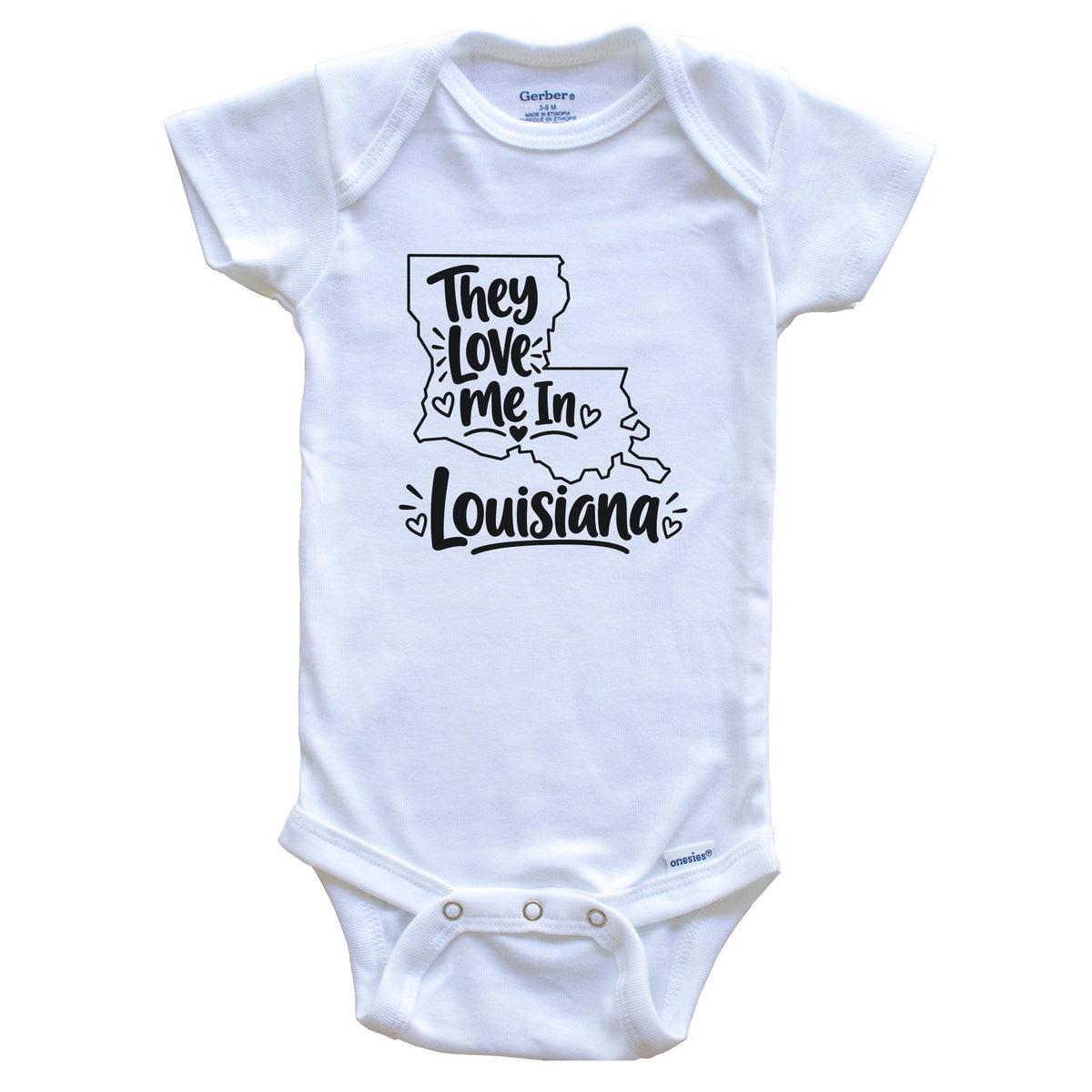 They Love Me In Louisiana Funny Baby Bodysuit