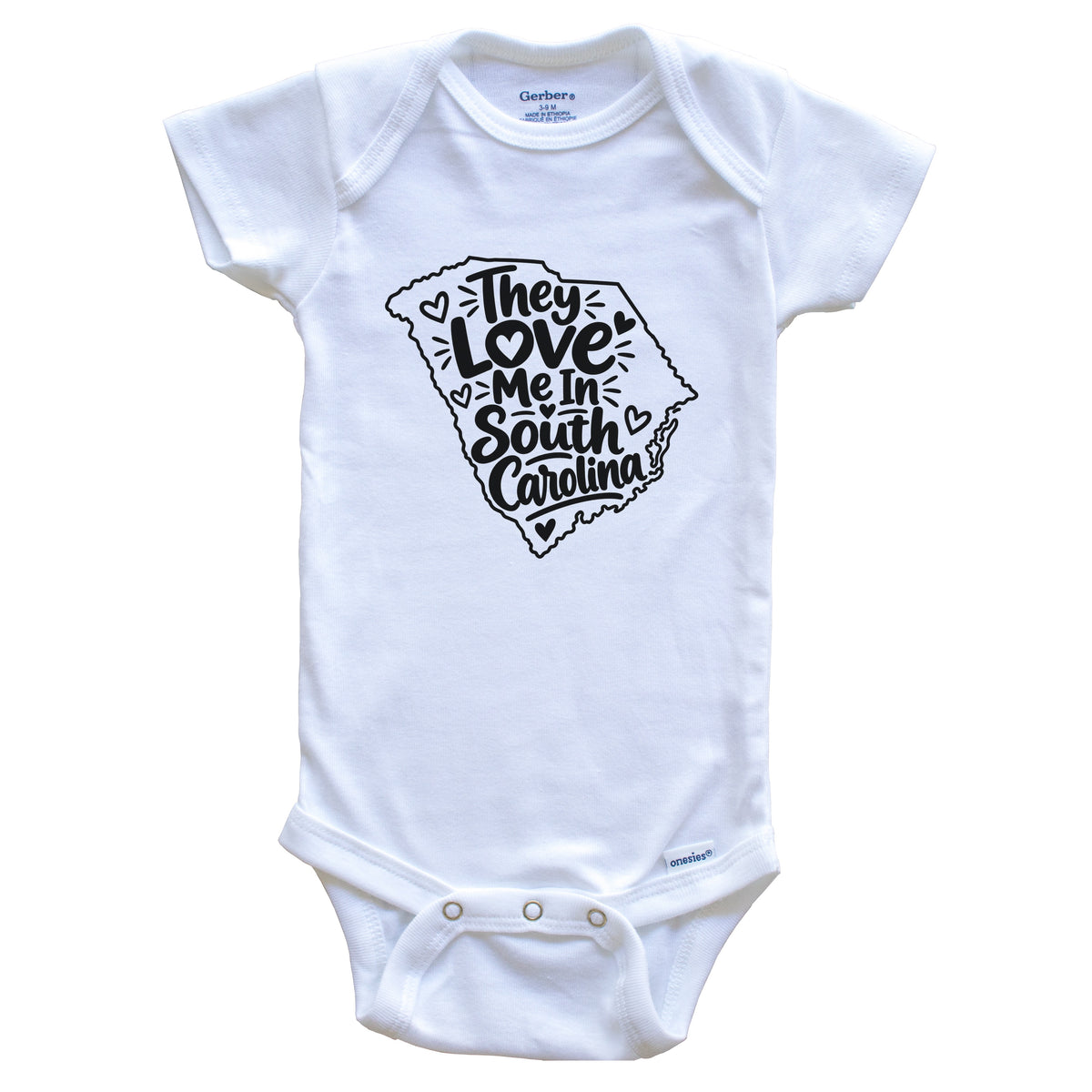 They Love Me In South Carolina Funny Baby Bodysuit