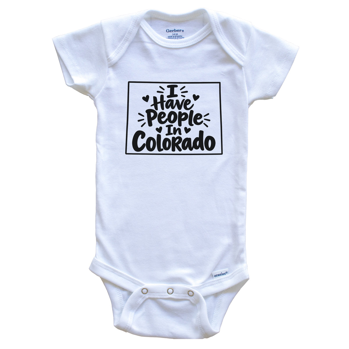 I Have People In Colorado Cute State Silhouette Baby Bodysuit