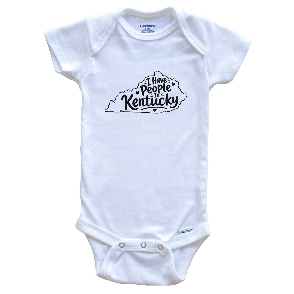I Have People In Kentucky Cute State Silhouette Baby Bodysuit