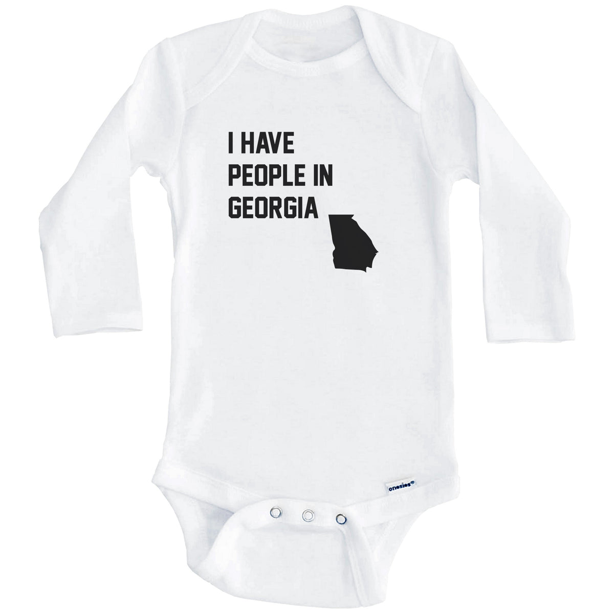 I Have People In Georgia Baby Bodysuit (Long Sleeves)