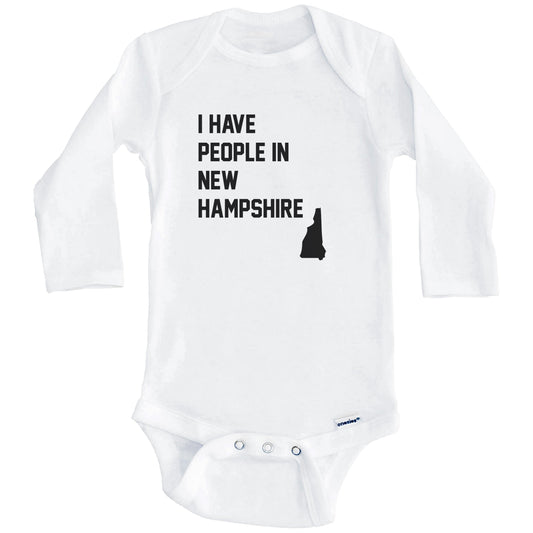 I Have People In New Hampshire Baby Bodysuit (Long Sleeves)